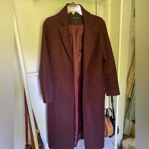 Burgundy Trench Coat